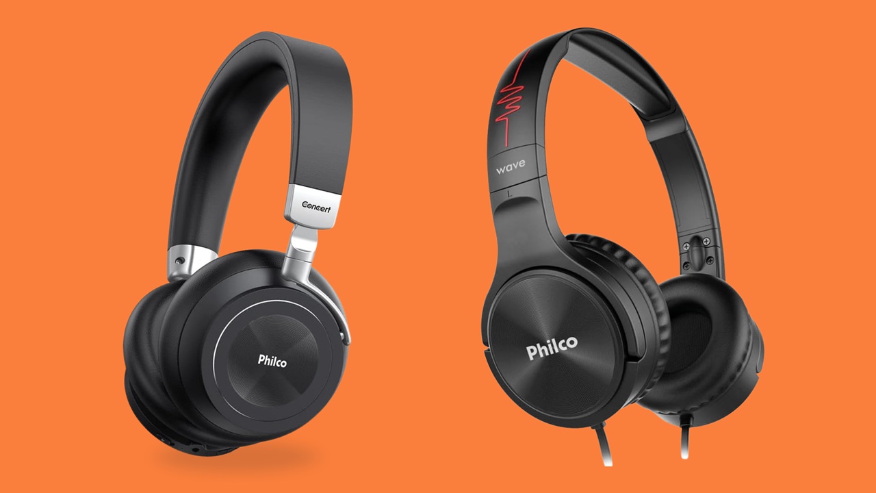 Headphone Philco entrega som confortável e de qualidade com ou sem fio