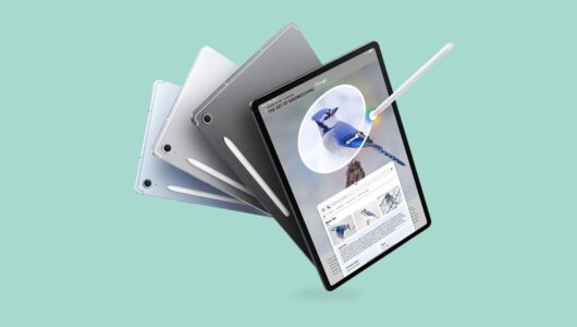 Tablet Samsung com caneta facilita anotações para estudo ou trabalho