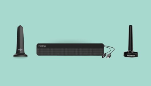 Antena digital interna capta o melhor sinal mesmo em ambientes fechados