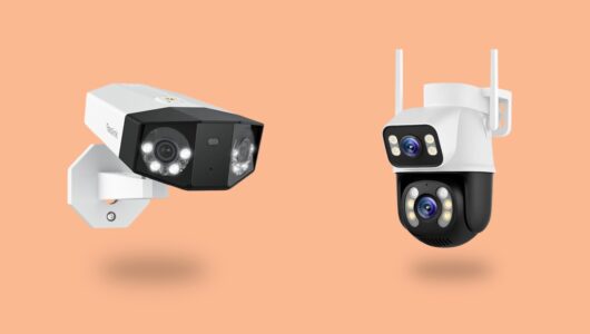Proteja a casa com uma câmera dupla de segurança