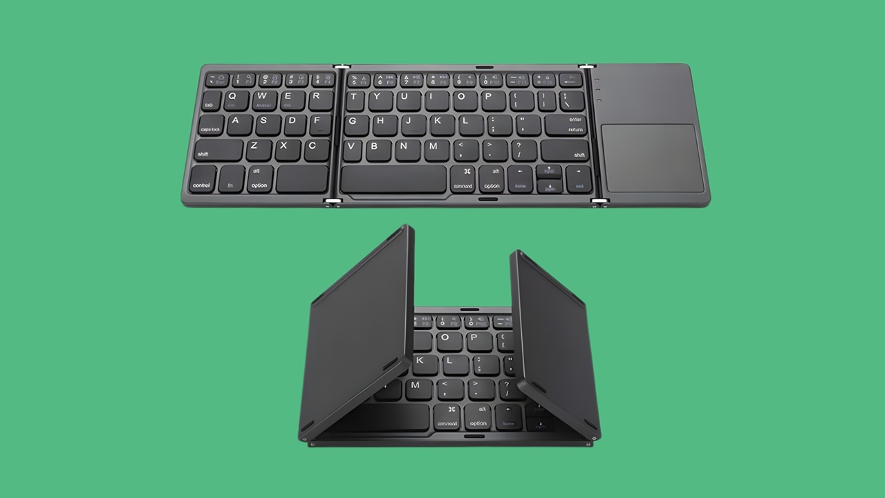 Digitar em qualquer lugar fica mais fácil com um teclado dobrável