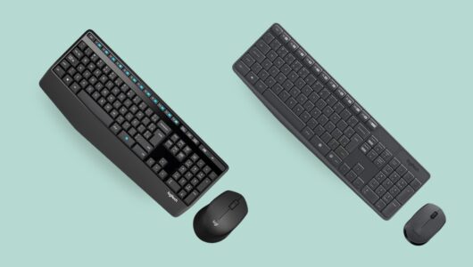 Livre-se dos cabos com um teclado e mouse Logitech sem fio