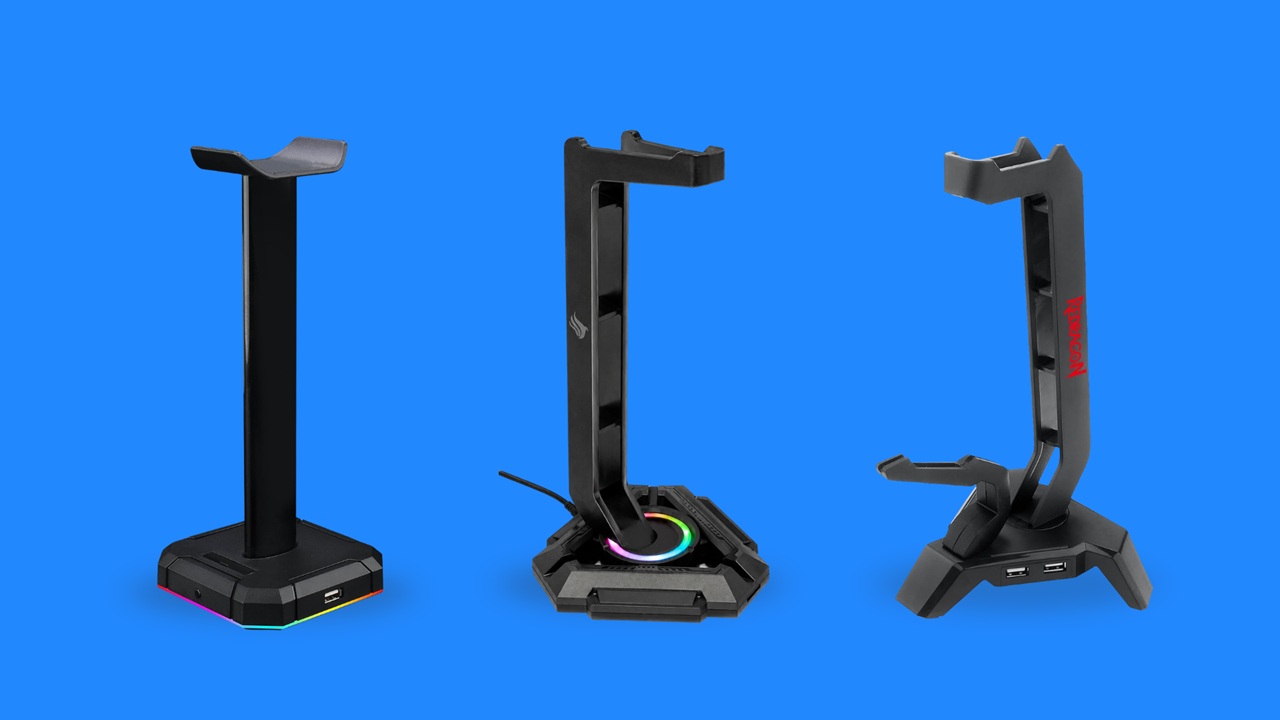 Mantenha seu acessório protegido em um suporte para headset